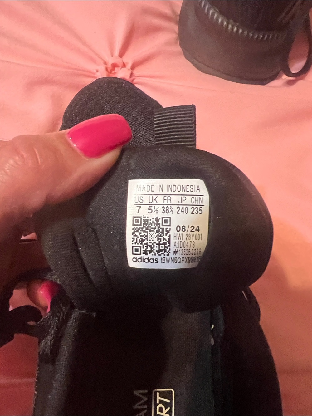 adidas Black Athletic Running Shoes - Picture 6 of 6